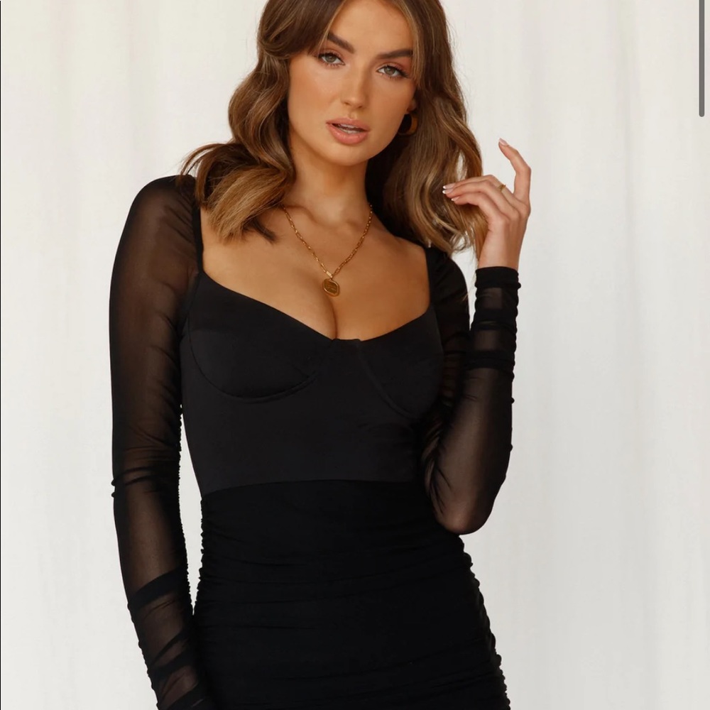KEEPING SECRETS FROM ME DRESS BLACK